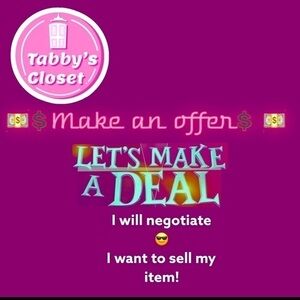 I love offers!!! Let’s make a deal Princess